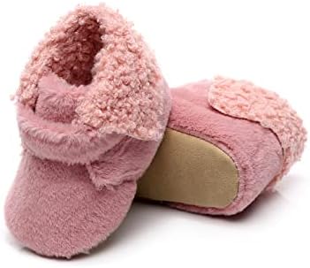 Boyutu 8 Toddler Kız Çizmeler Peluş Bebek Kız Yumuşak Ilk Çizmeler Erkek Kar Pamuk Bebek Yürüyüşe Ayakkabı Sıcak