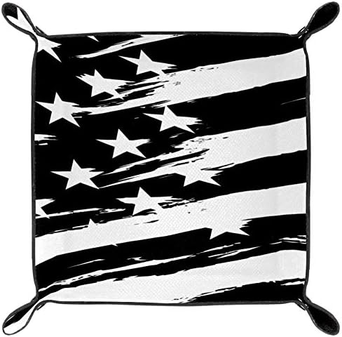 KAMYON Siyah ve Beyaz Amerikan Bayrağı saklama kutusu Küp Sepet Kutuları Konteynerler Ofis Ev için