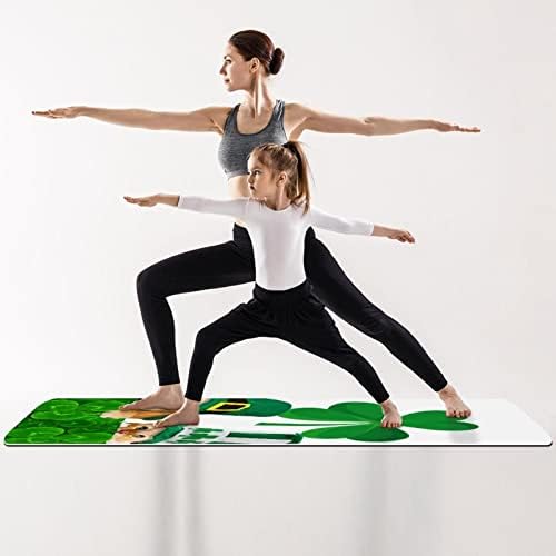 Yoga Mat, Ev Egzersiz için Yoga Paspaslar, Egzersiz Mat, Egzersiz Paspaslar, Pilates Mat, Aziz Patrick Günü köpek