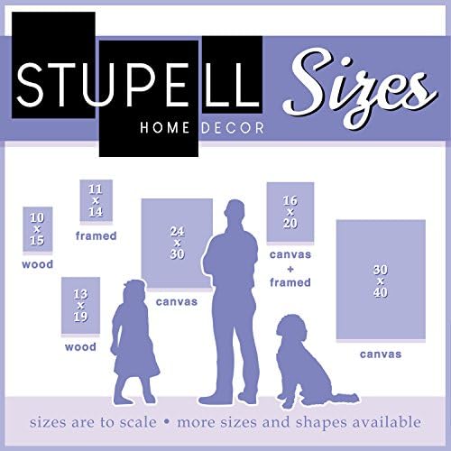 En Stupell Ev D & eacute; kor Koleksiyonu Yüksek Moda Kitaplık Pembe Mavi Kutu ve Yay tahta çerçeve Duvar Sanatı,