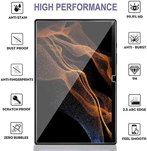 Vatky [3 Paket] Ekran Koruyucu Samsung Galaxy Tab için S8 Ultra 14.6 inç 2022 (SM-X900/SM-X906), kolay Kurulum /