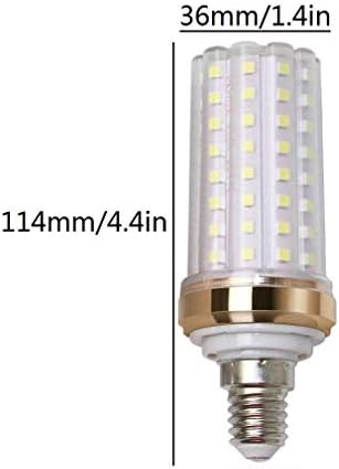 Lxcom Aydınlatma 20 W E12 LED Mısır Ampul (4 Paket) -2835 SMD 88 LEDs 150 Watt Eşdeğer 1500LM Günışığı Beyaz LED