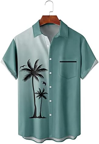 HİCOLLİEE Çılgın havai gömleği Erkekler için Streç golf gömlekleri Erkekler için Günlük Giyim Çok Boyutlu Gömlek