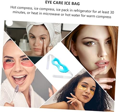 Hemoton Sıcak ve Soğuk Göz Maskesi Tek Kullanımlık Buz Paketleri Göz Bakımı Pedleri Göz Kapağı Uyku isıtma Pedi PVC