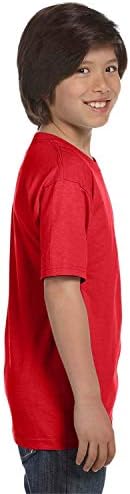 Hanes Gençlik 5.2 oz. ComfortSoft ® Pamuklu Tişört XL ATLETİK kırmızı