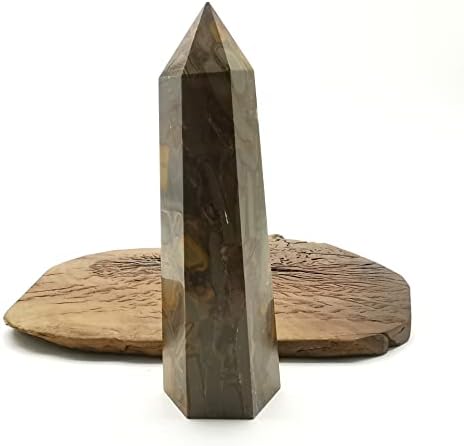 897g Doğal Bambu Taş Kristal Dikilitaş / Kuvars Kristal Değnek Kule Noktası Şifa