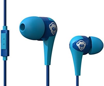 Mikrofon Kontrollü Kulak İçi PopClik Telli Kulaklık Mavi Hafif Ter Geçirmez