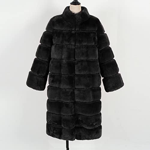 Kadın Ceket Kış Ceket Ceket Ceketler Uzun Kollu Casual Sıcak Faux Peluş Palto Kadın Ceket Cepler