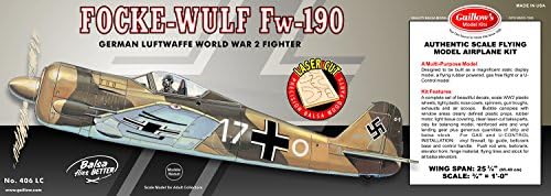 Guillow'un Focke-Wulf FW-190 Lazer Kesim Model Seti