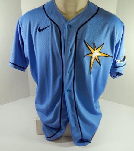 2020 Tampa Bay Rays Jorge Moncada 97 Oyun Verilmiş Mavi Forma 48 DP46212 - Oyun Kullanılmış MLB Formaları