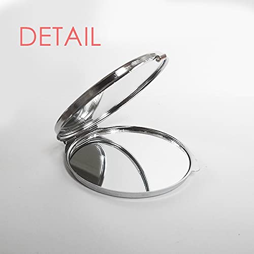 Checal Reaksiyon Kabı Aracı Chestry El Kompakt Ayna Yuvarlak Taşınabilir Cep Camı