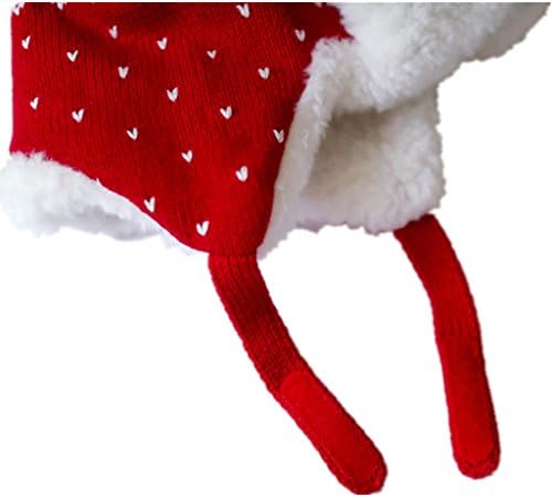 Ev Tercih Çocuklar Noel Şapkaları Pamuk Brokar örgü bere Elk Boynuz Kış Şapka Kırmızı