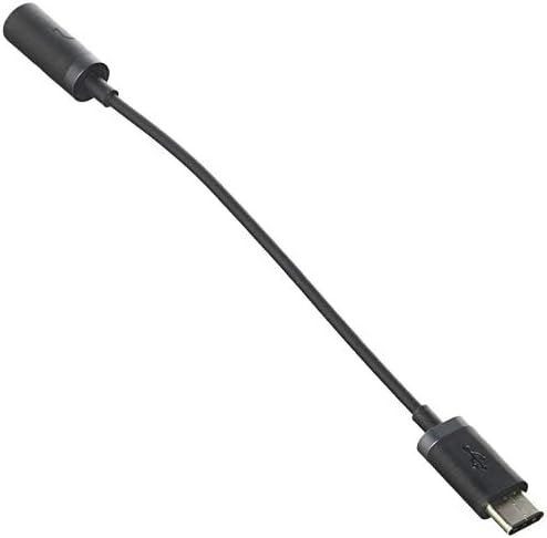 Motorola USB-C-3.5 mm Ses Kulaklık Jakı Adaptör Kablosu için Moto Z, Z Kuvvet, Z Kuvvet Droid, Z2 Kuvvet - Siyah