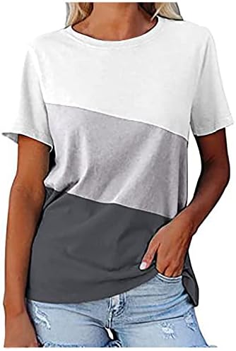 Charella Kadın Giysileri Moda Düzenli Fit Kısa Kollu Crewneck Brunch Bluz Tee Yaz Güz Grafik Gömlek Bayan EW EW