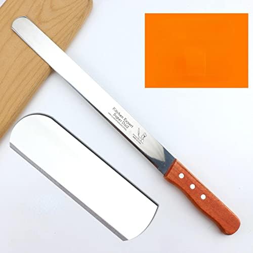 HZDJS Paslanmaz Çelik Ekmek Bıçağı Ahşap Saplı kek bıçağı 8 inç 10 inç 12 inç 14 inç Tırtıklı Bıçak Pişirme Aracı