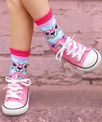 Jefferies Çorap Kızlar Sevimli Hayvan Moda Desen Mürettebat Çorap 3 Paket