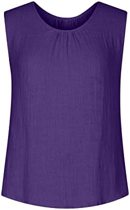 Sonbahar Yaz Gevşek Fit Bluz Kızlar Kolsuz Elbise Keten Pamuk Crewneck Mütevazı Brunch Üst T Shirt Kızlar için 1T