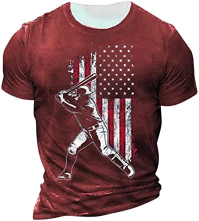 RTRDE erkek T Shirt Grafik Yaz Kısa Kollu Yuvarlak Boyun Vintage Beyzbol Mektubu Baskı Kazak gömlekler