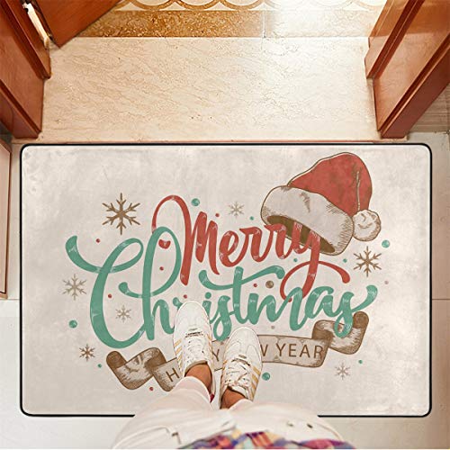 Mr. XZY Oturma Odası için Geniş Alan Kilim Merry Christmas Mutlu Yeni Yıl Tatili Kış Kaymaz Kilit Su Bebek oyun matı