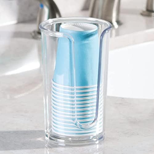 Depolama Tutucu Plastik Kompakt Küçük Tek Kullanımlık kağıt bardak Dağıtıcı Durulama Bardak Banyo Vanity Tezgahı