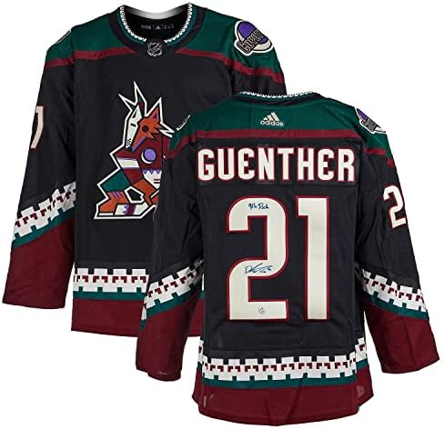 Dylan Guenther İmzalı ve Yazılı Arizona Coyotes Taslak Günü Adidas Forması-İmzalı NHL Formaları