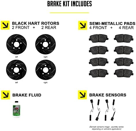 Hart Frenler Ön Arka Frenler ve Rotorlar Kiti / Ön Arka Fren Balataları / Fren Rotorları ve Balataları| Yarı Metalik