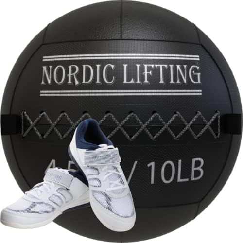 Ayakkabı Venja Boyutu 12 ile İskandinav Kaldırma Duvar Topu 10 lb Paket-Beyaz