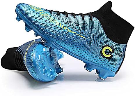Liaoli Cleats futbol ayakkabıları Büyük Boy Fg / Ag Yüksek top Sivri futbol ayakkabısı Gençler için Profesyonel Eğitim