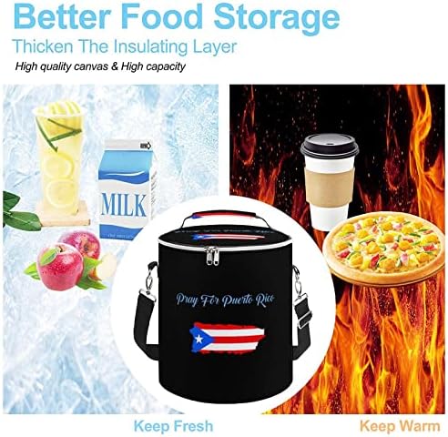 Dua Porto Riko yemek taşıma çantası Sızdırmaz Kullanımlık soğutucu kutu Çanta Ofis Piknik Plaj