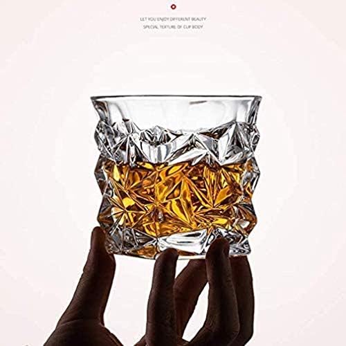 viski sürahi viski bardağı, Eski Moda Çift Duvarlı Kristal Bardak, Bourbon Kokteyl Scotch Votka Bardağı, içme bardağı,