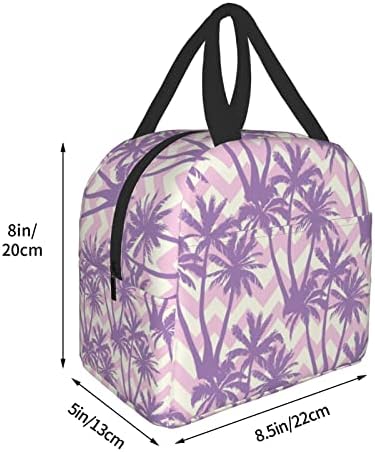 Senheol Mor Palmiye Ağacı yemek kabı, Yalıtım Öğle Yemeği Çantası için Kadın Erkek, Kullanımlık yemek taşıma çantası