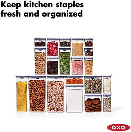 OXO İyi Kulplar 20 Parçalı POP Konteyner Seti ve İyi Kulplar POP Konteyner Esmer Şeker Kaleci