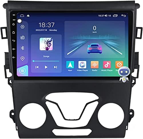 Android 12 Araba Radyo ile 9 İnç QLED/2K Ekran,Araba Radyo Çift DİN GPS Sat NAV Bluetooth Hands-Free Kiti FM RDS,