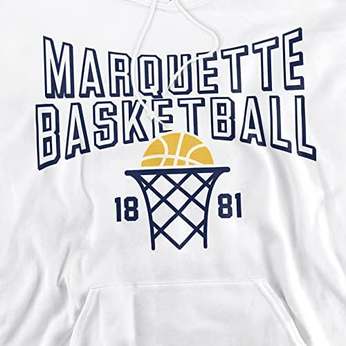 Marquette Üniversitesi Resmi Basketbol Yıl Unisex Yetişkin Pull-Over Hoodie