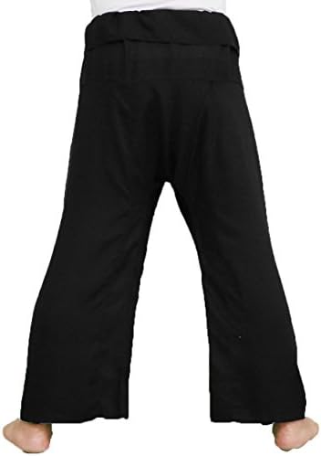 Yoga Masaj Pantolon Wrap Siyah 50 bel Tay Balıkçı Pantolon, Rahat Biraz İnce