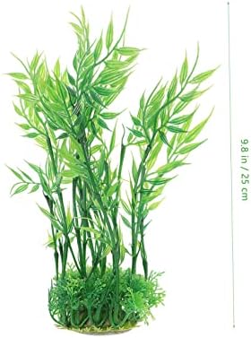 Ipetboom 4 Adet Akvaryum Peyzaj Balık Tankı Dekorasyon Botanik Dekor Plastik Su Bitkileri Yeşil