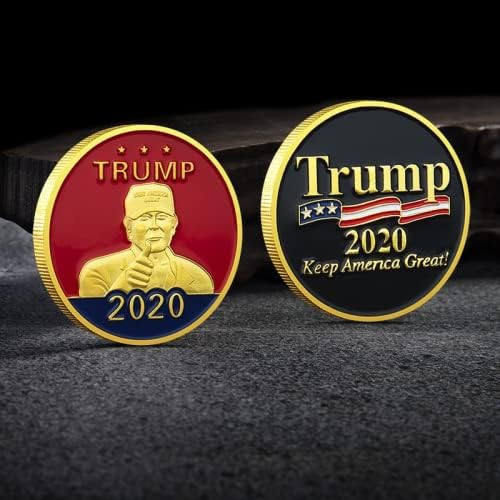 2024 ABD Başkanlık Trump Seçim Altın Duoble Renk hatıra parası Mücadelesi Coin Paraları Koleksiyon (Altın-2)