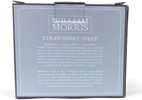 Leonardo Koleksiyonu Kahvaltı Kahve Kupa William Morris Çilek Hırsız Teal Ince Çin Büyük Kapasiteli Çay Bardağı 480