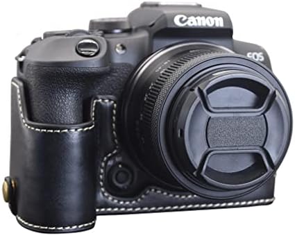 MUZİRİ KİNOKOO EOS R10 Koruyucu Kılıf PU Deri-Canon EOS R10 Aynasız Fotoğraf Makinesi için Uyumlu-Kavrama Tasarımı