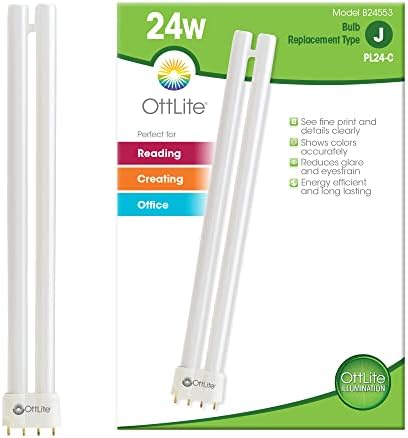 OttLite 24W yedek ampul-Enerji tasarruflu kompakt floresan ışık tüpleri, yatak odası ve oturma odası için parlak