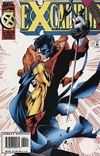 Excalibur 89 VF; Marvel çizgi romanı / Warren Ellis Öpücük kapağı