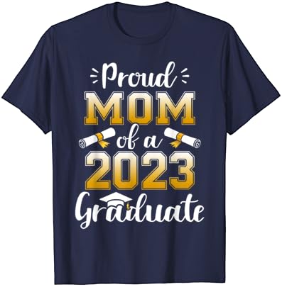 Bir sınıfın gururlu Annesi 2023 mezun kıdemli mezuniyet Tişörtü