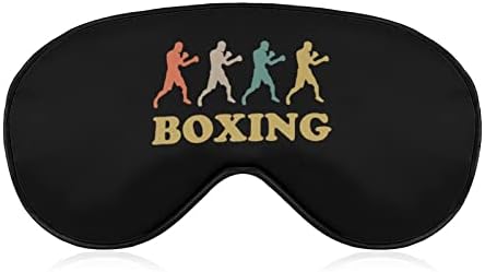 Retro boks Yumuşak Göz maskeleri Ayarlanabilir kayış ile hafif rahat körü körüne Uyku için