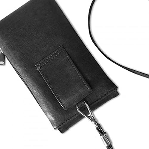 Şık Kelime Chocoholic Art Deco Hediye Moda Telefon Cüzdan çanta Asılı Cep Kılıfı Siyah Cep