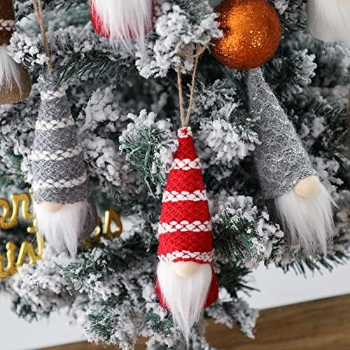 10 Adet Asılı Gnome Süsler Sevimli Noel Cüceler El Yapımı Peluş İsveç Santa Tomte Tatil Ağacı Süsleri
