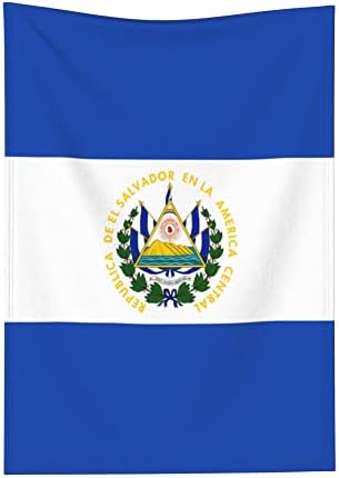 QG ZZX Bayrağı El Salvador Bebek Battaniyesi Erkek Kız Beşik Battaniye Arabası Battaniye