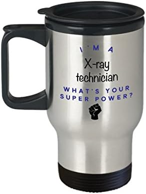 X-ışını Teknisyeni Seyahat Kupası, ben bir X-ışını Teknisyeniyim Süper Güç nedir? Komik Kariyer Kahve Kupaları, Erkek