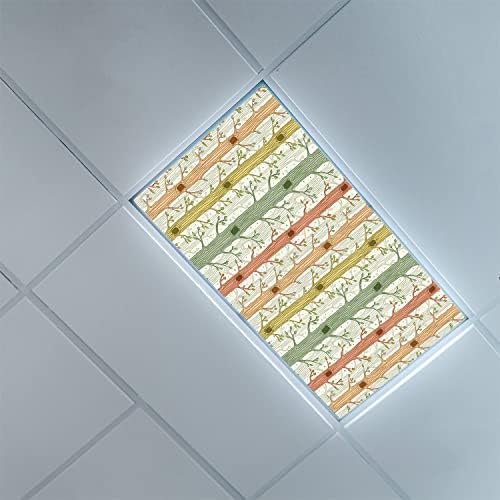 Tavan ışık difüzör panelleri için floresan ışık kapakları-Orman Deseni-Sınıf ofisi için floresan ışık kapakları -