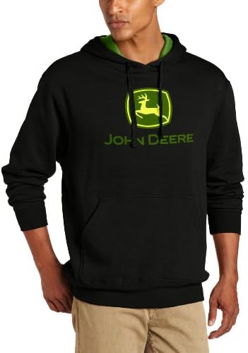 John Deere NCAA Erkek Marka Logosu Çekirdek Kapüşonlu Kazak Polar