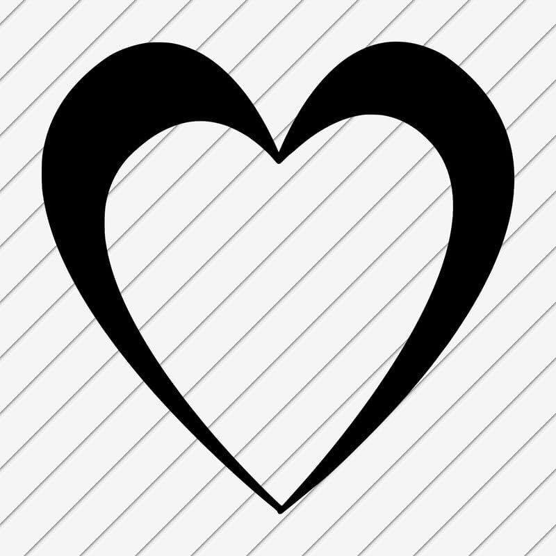 Kalp Duvar Çıkartmaları Vinil Çıkartmalar / Aşk Kalp Ok Cupid Siluet / Ev Mutfak Yatak Odası / Araba Pencere Dizüstü